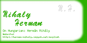 mihaly herman business card